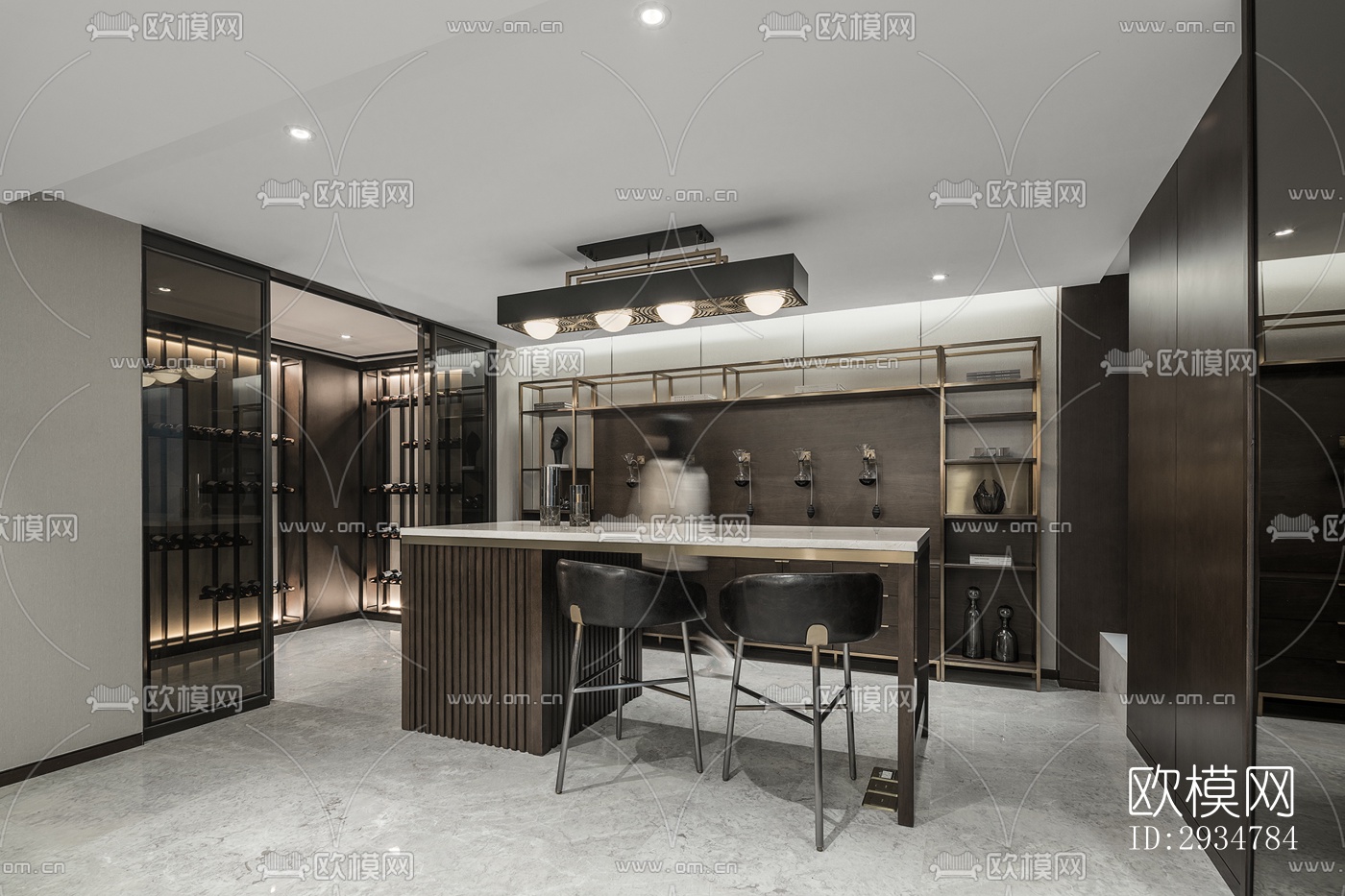 现代平层效果图下载（渲染图5）