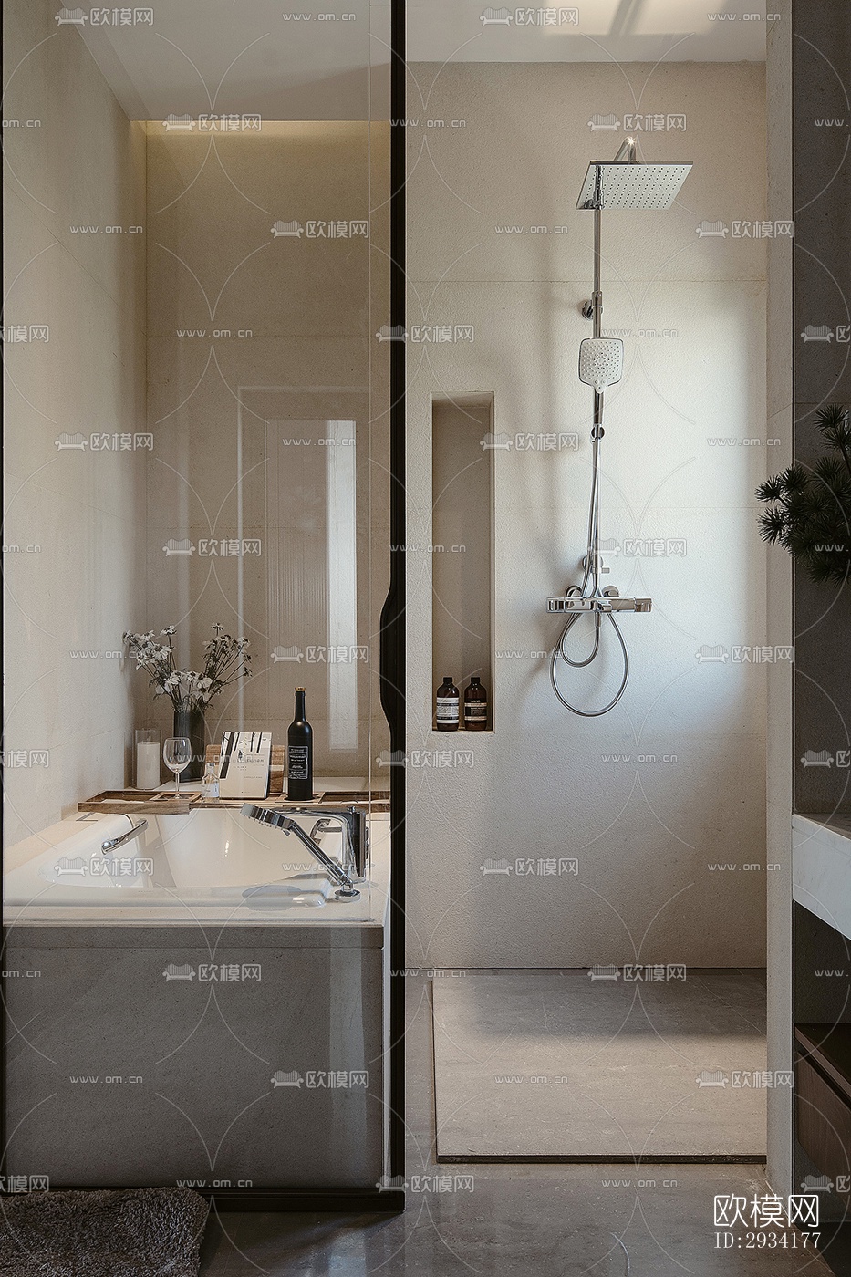 北欧复式效果图下载（渲染图12）