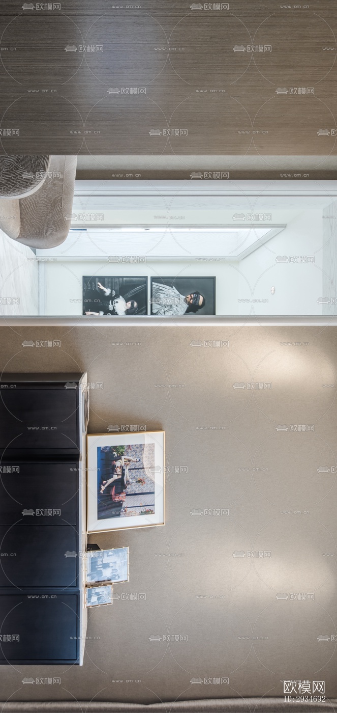 法式平层效果图下载（渲染图5）