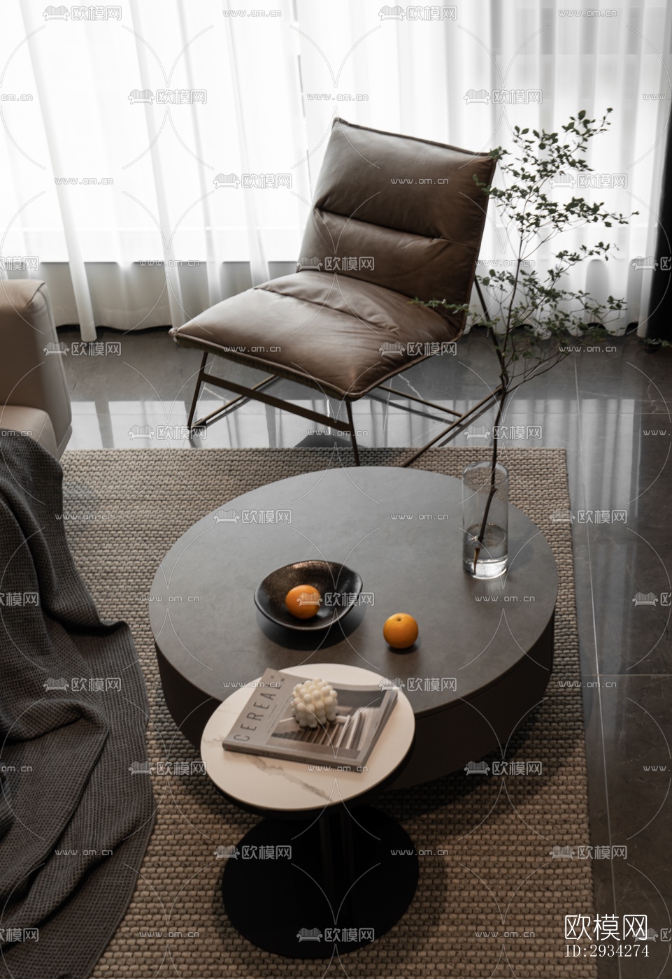 现代复式效果图下载（渲染图5）