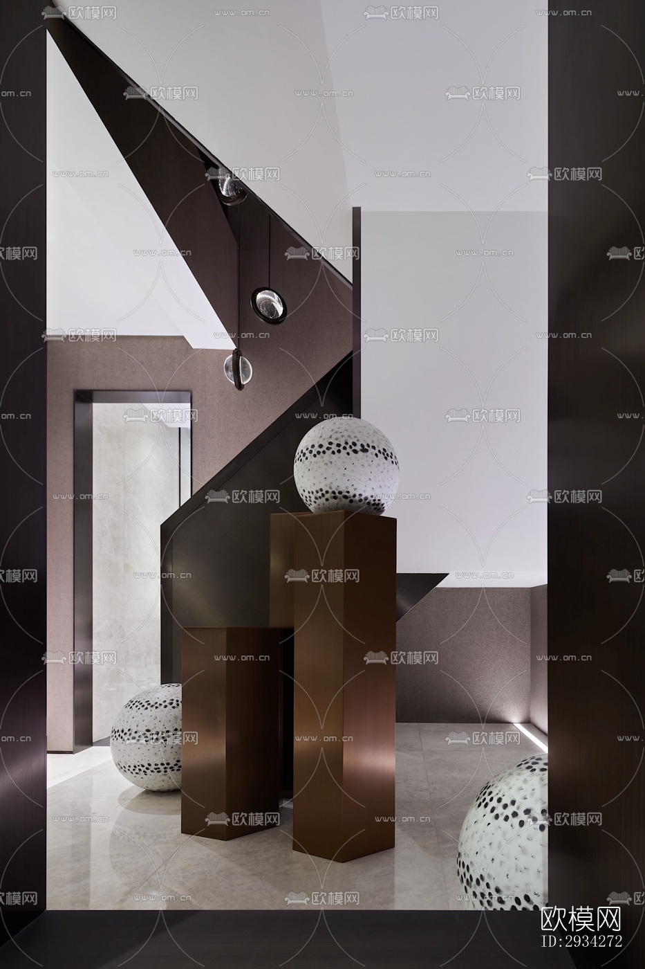 现代复式效果图下载（渲染图1）