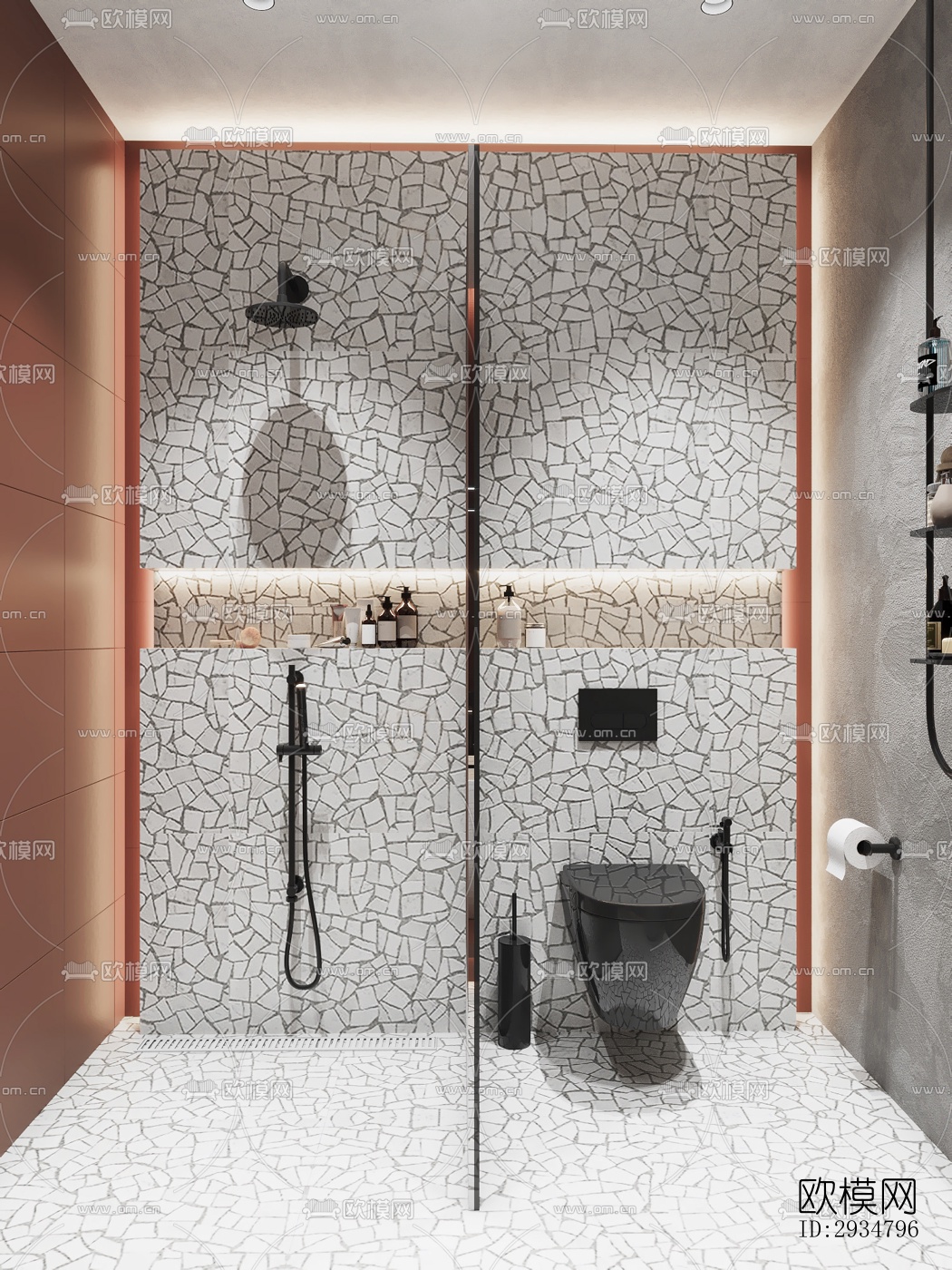 现代平层效果图下载（渲染图13）