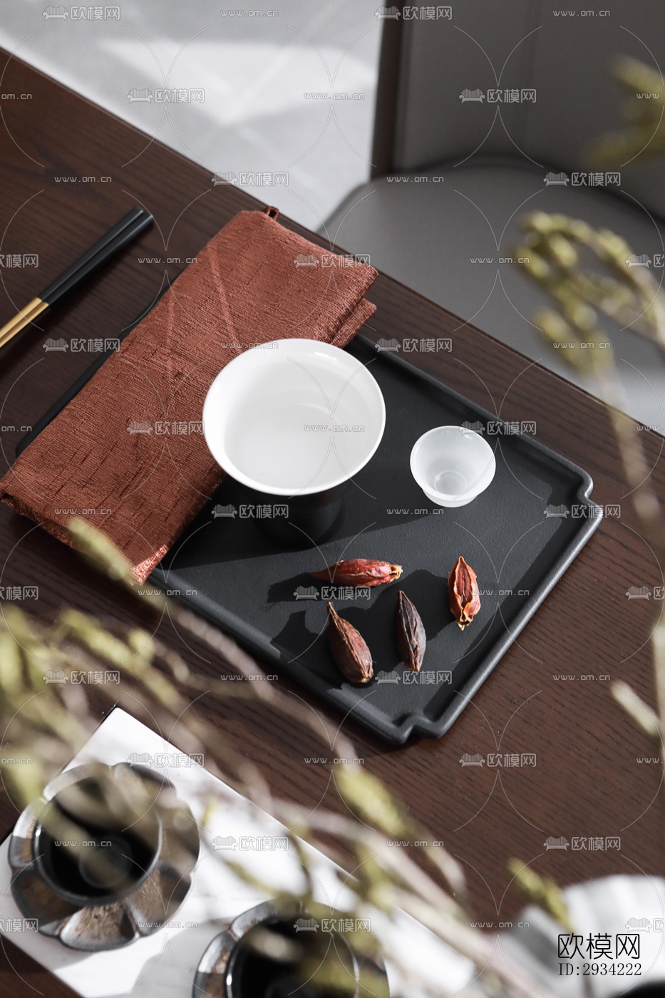 新中式复式效果图下载（渲染图2）