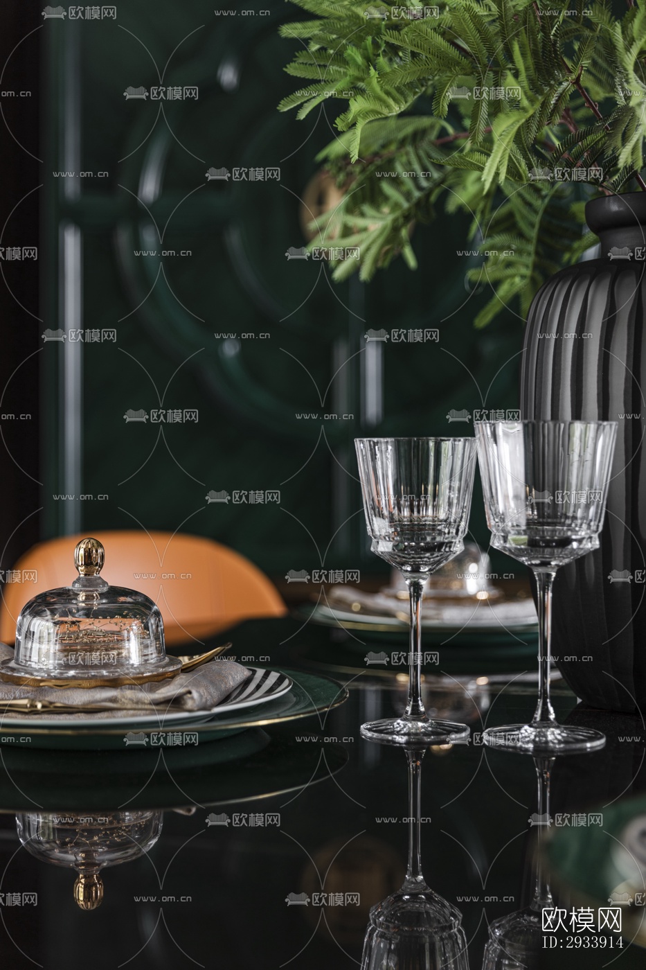 新中式别墅效果图下载（渲染图4）