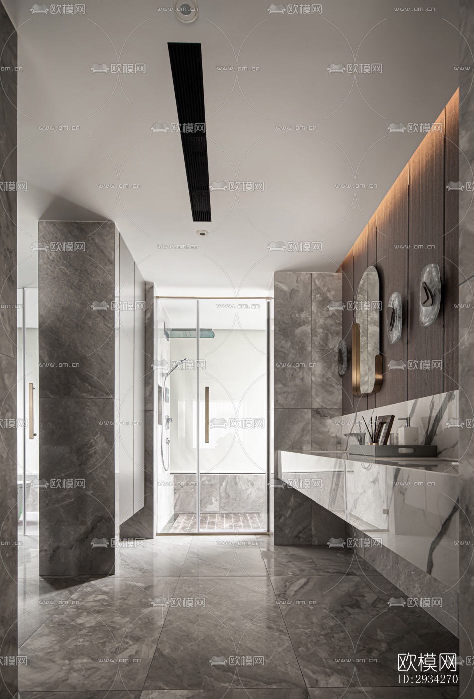 现代复式效果图下载（渲染图4）