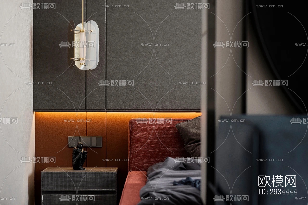 后现代平层效果图下载（渲染图16）