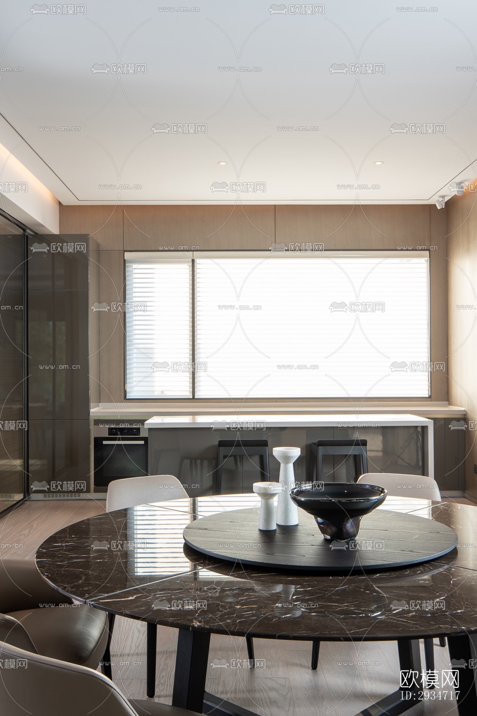 现代平层效果图下载（渲染图9）