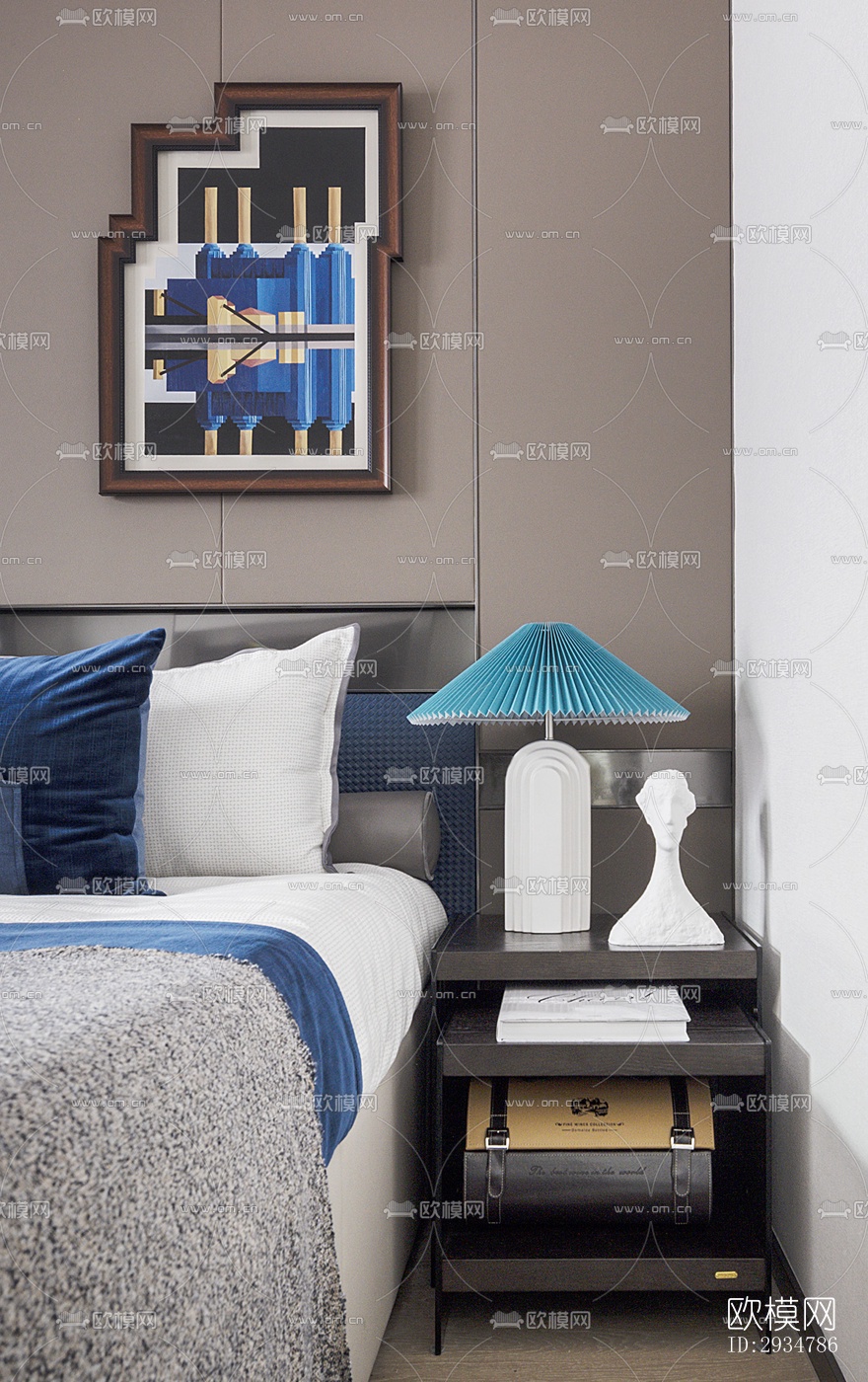 现代平层效果图下载（渲染图4）