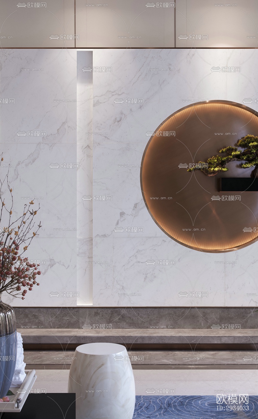 新中式别墅效果图下载（渲染图2）