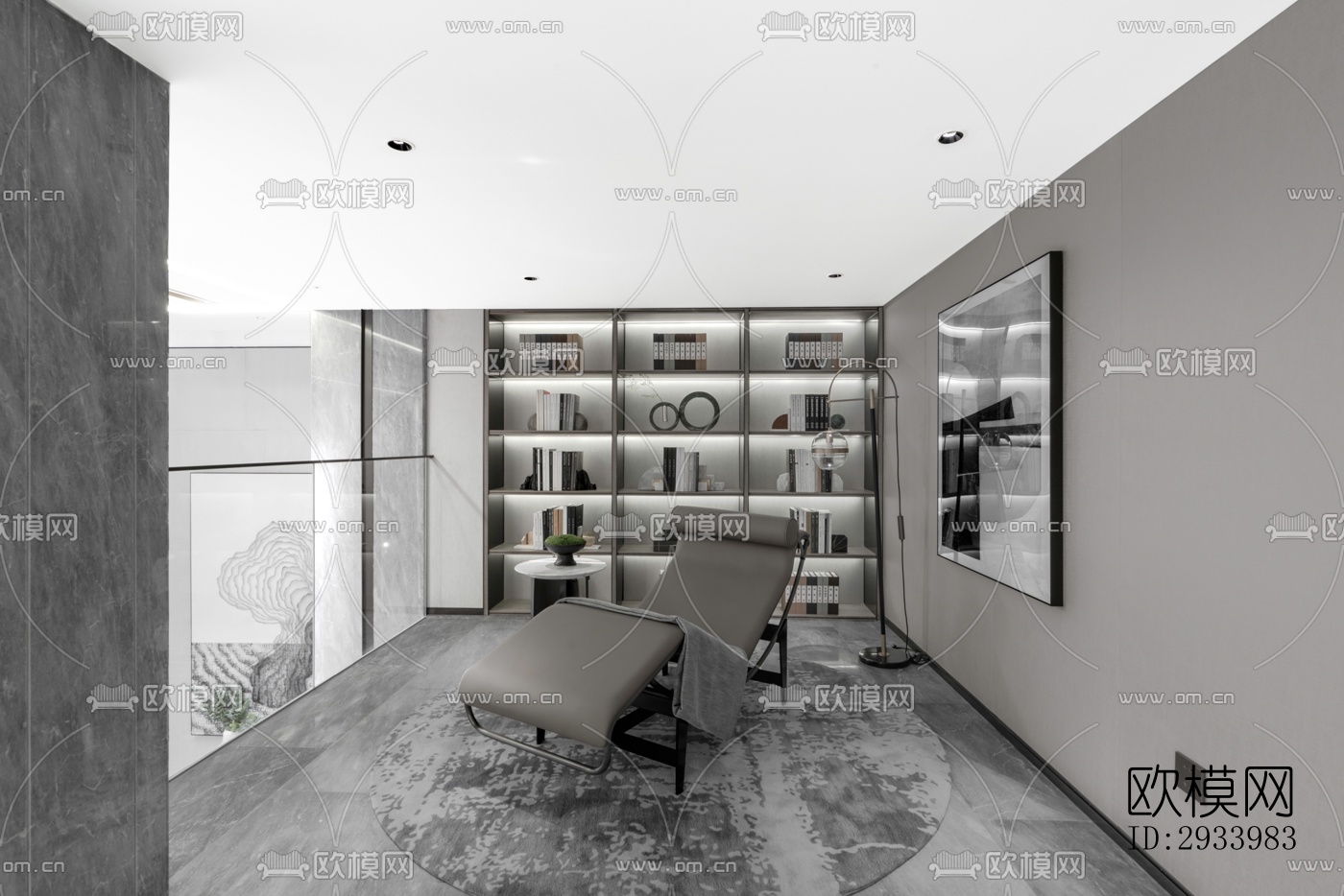 新中式别墅效果图下载（渲染图7）