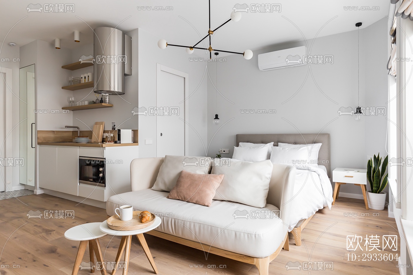 北欧公寓效果图下载（渲染图7）