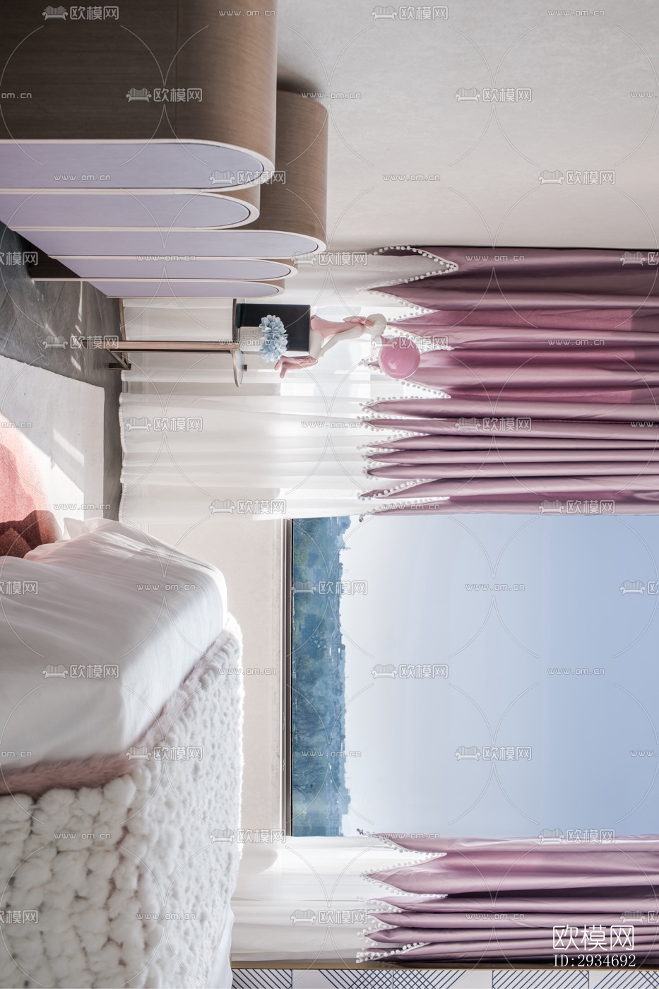 法式平层效果图下载（渲染图3）