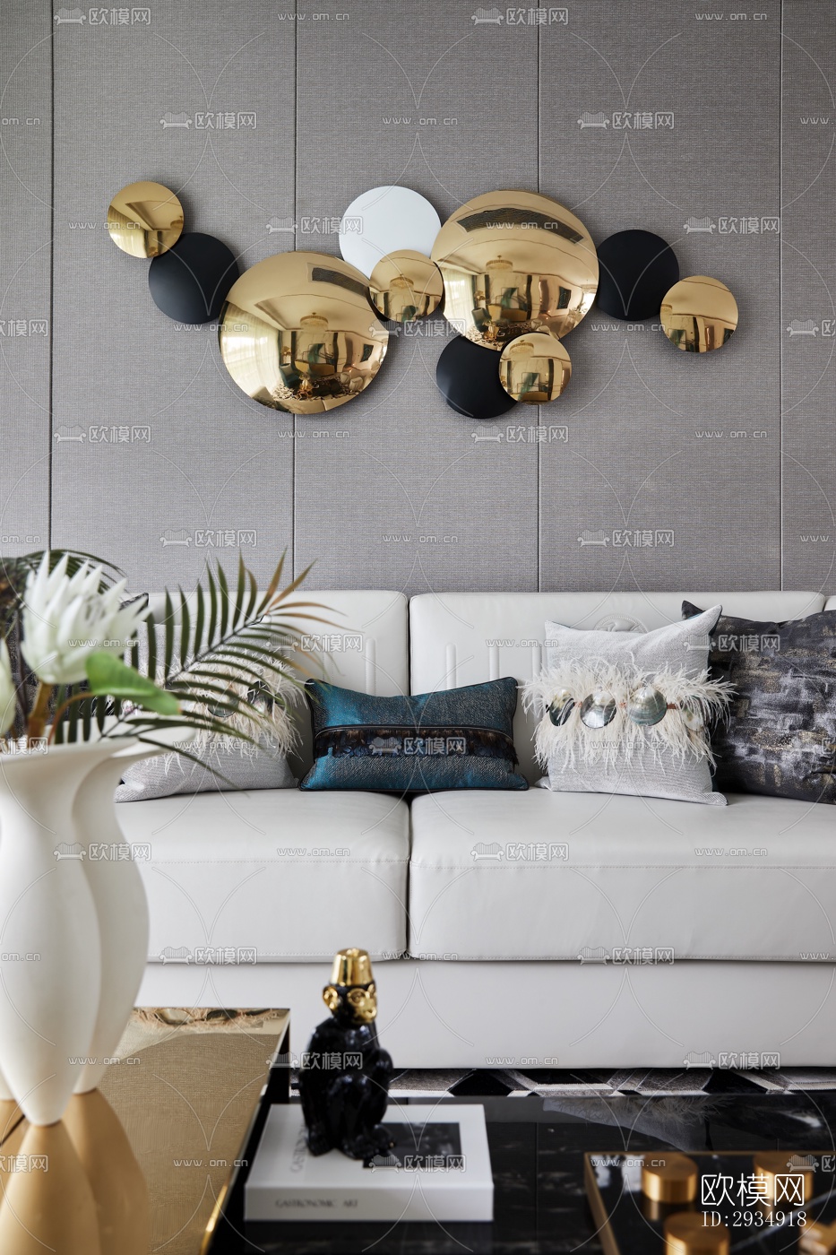 现代平层效果图下载（渲染图3）