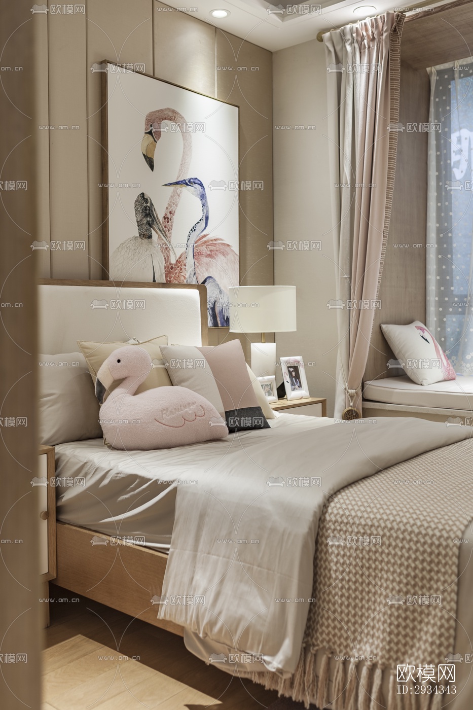 中式平层效果图下载（渲染图18）