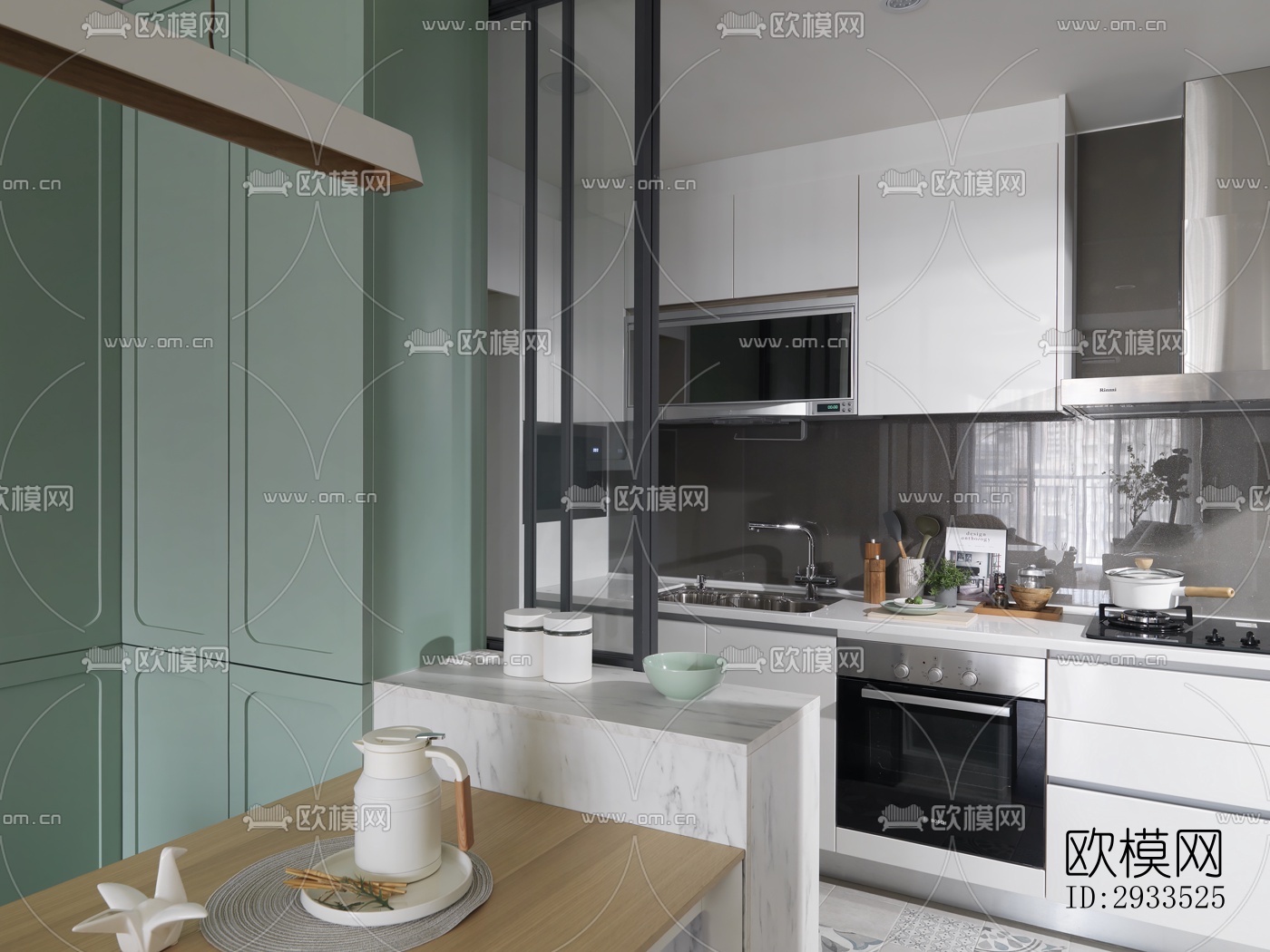 北欧公寓效果图下载（渲染图3）