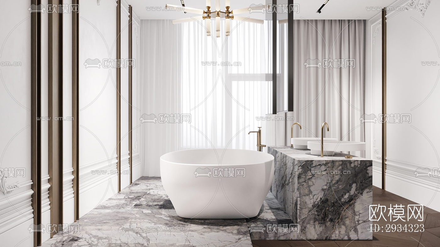 现代复式效果图下载（渲染图3）