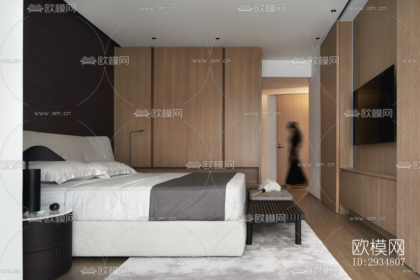 现代平层效果图下载（渲染图16）