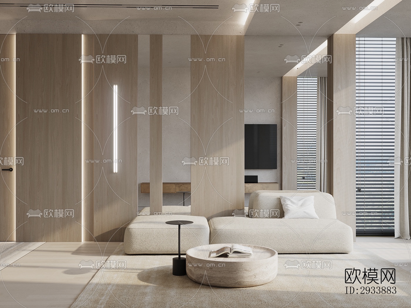 北欧别墅效果图下载（渲染图10）