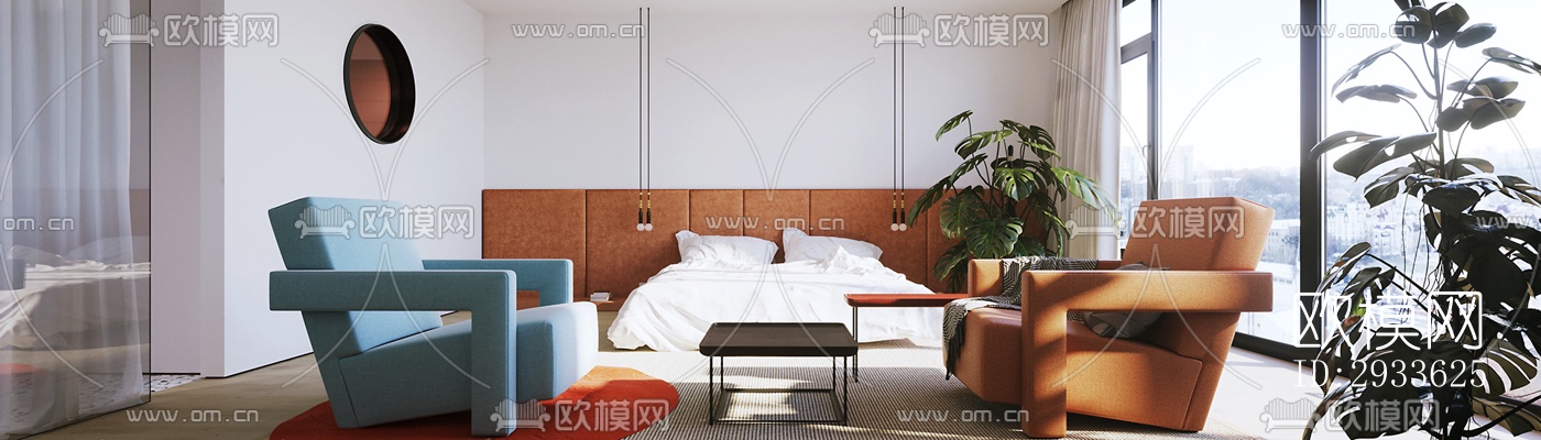 北欧公寓效果图下载（渲染图9）