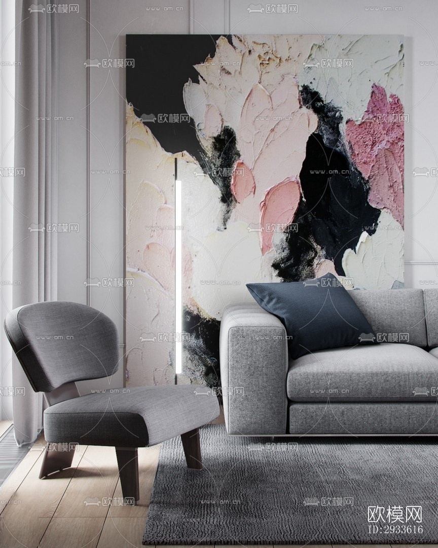 北欧公寓效果图下载（渲染图15）