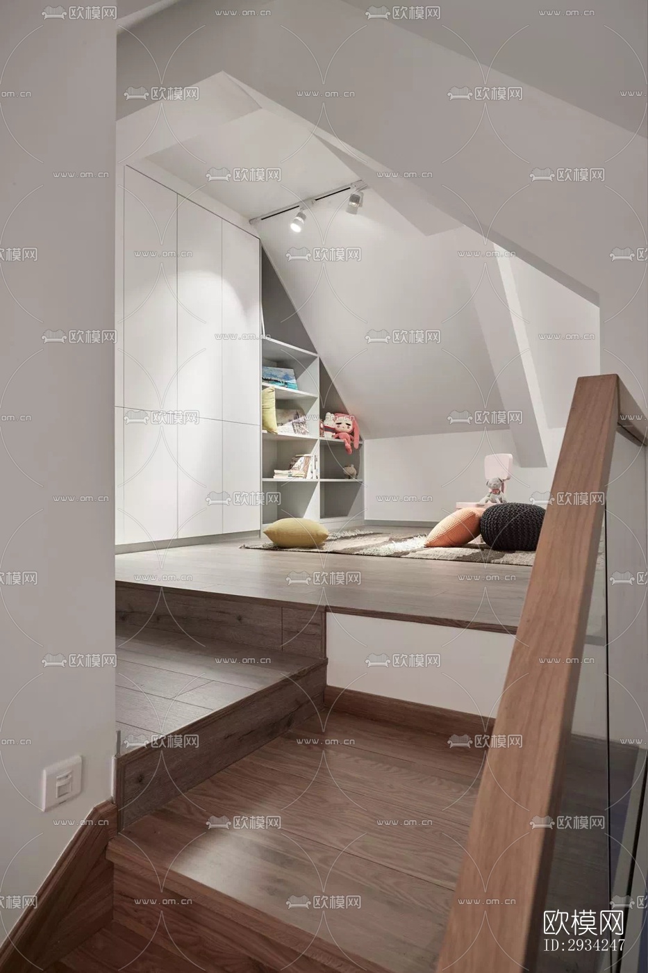 现代复式效果图下载（渲染图8）