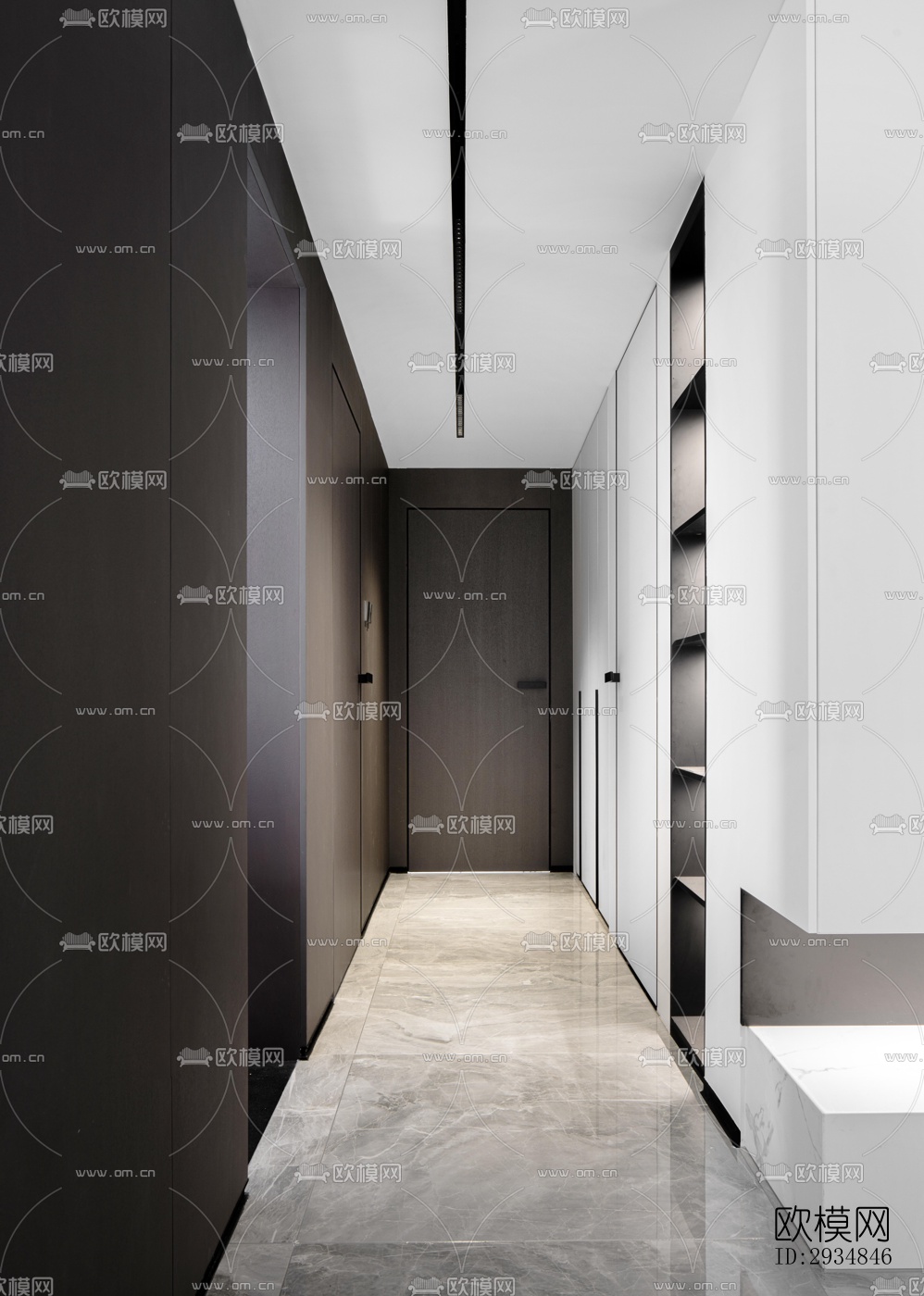 现代平层效果图下载（渲染图5）