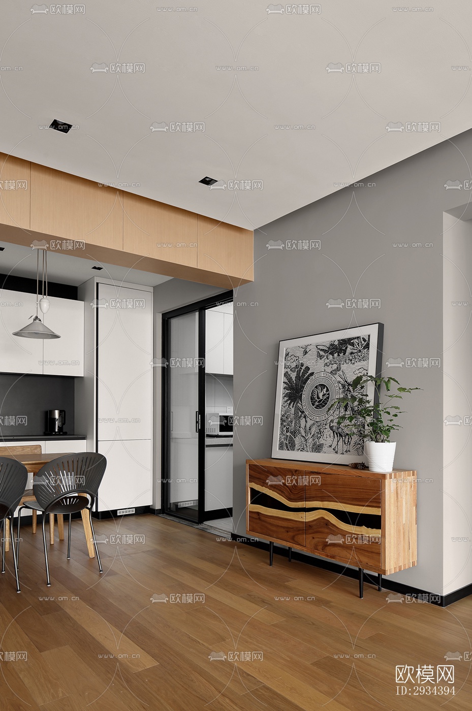 北欧平层效果图下载（渲染图8）