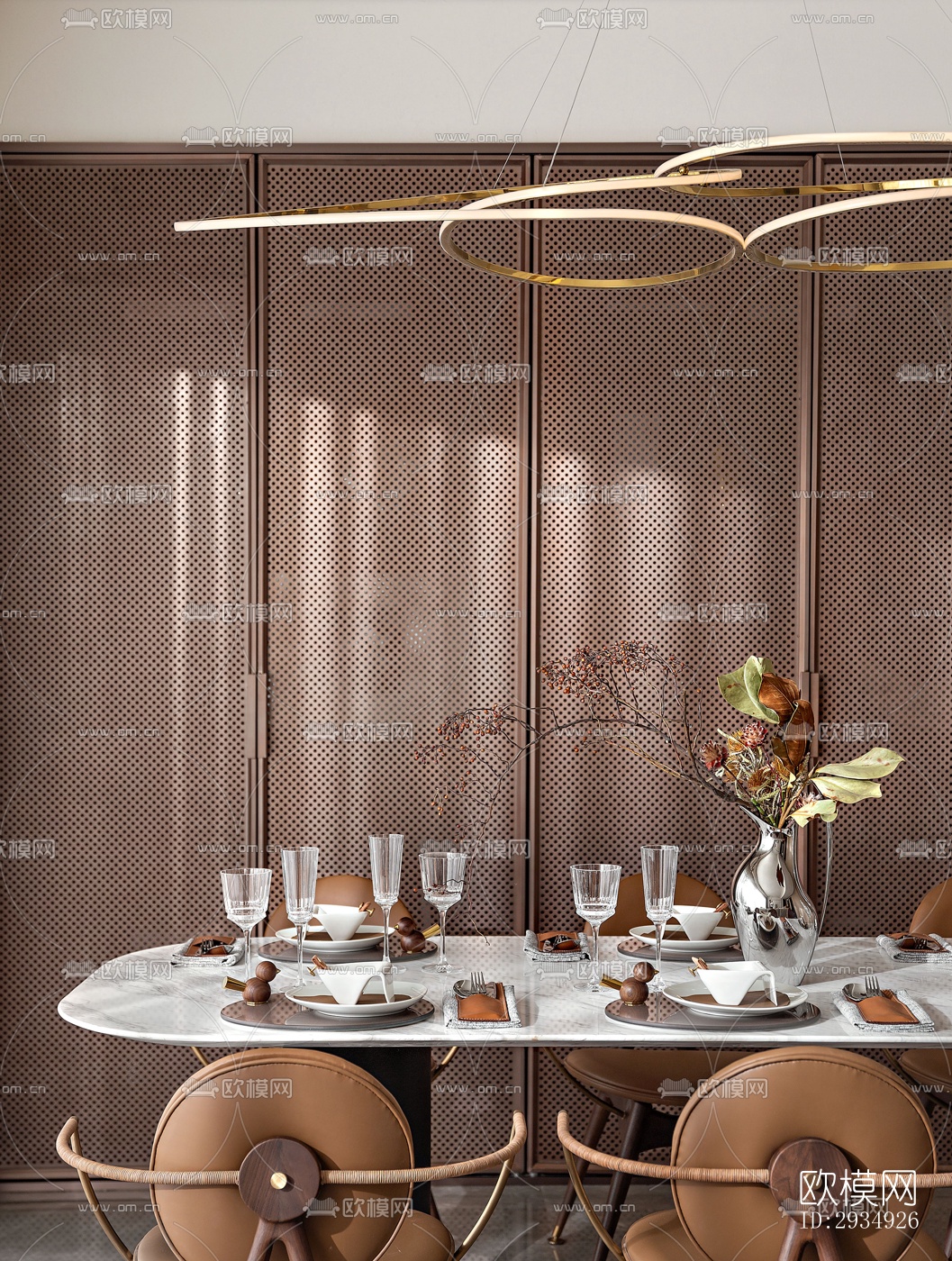 现代平层效果图下载（渲染图15）