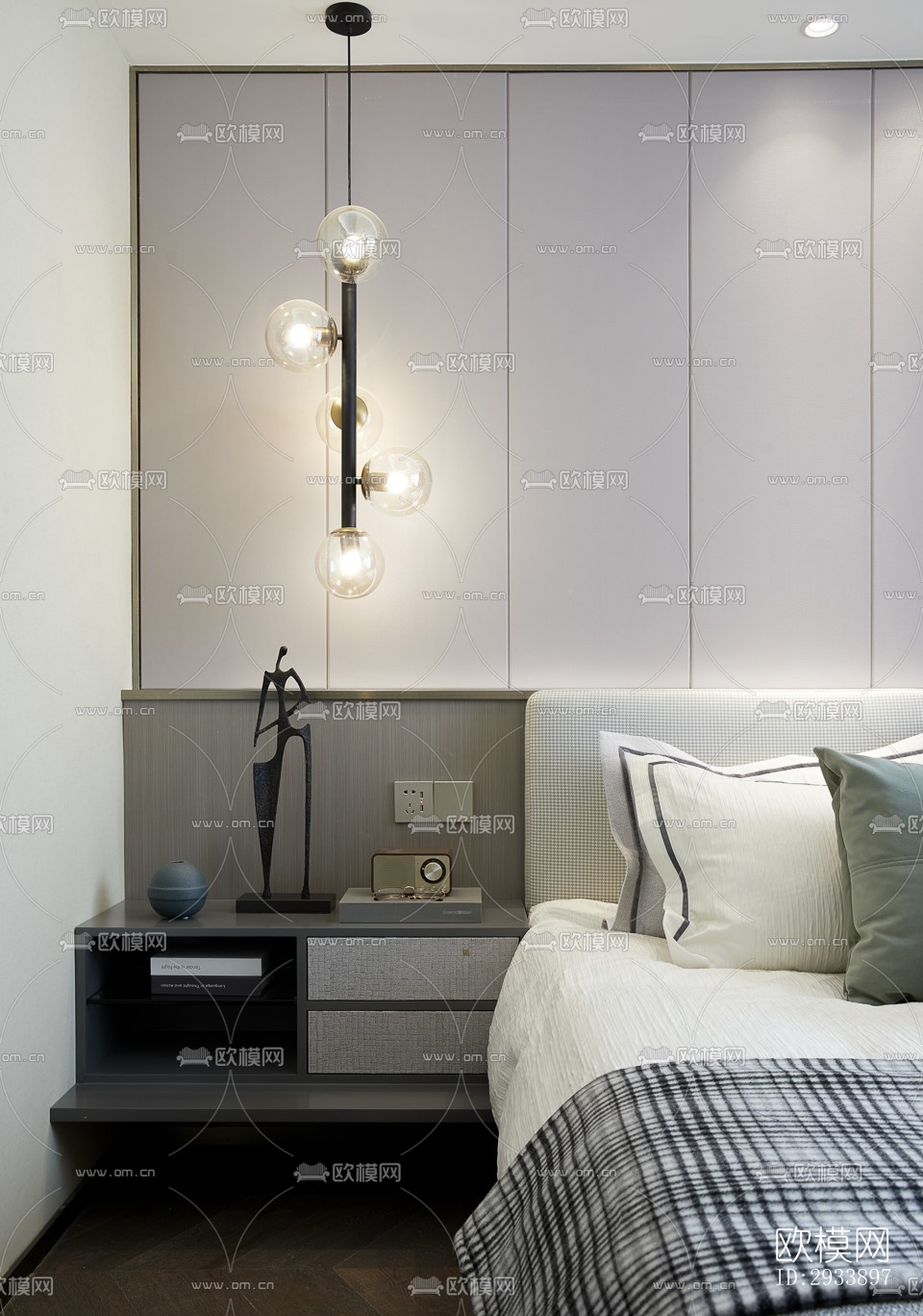 新中式别墅效果图下载（渲染图12）