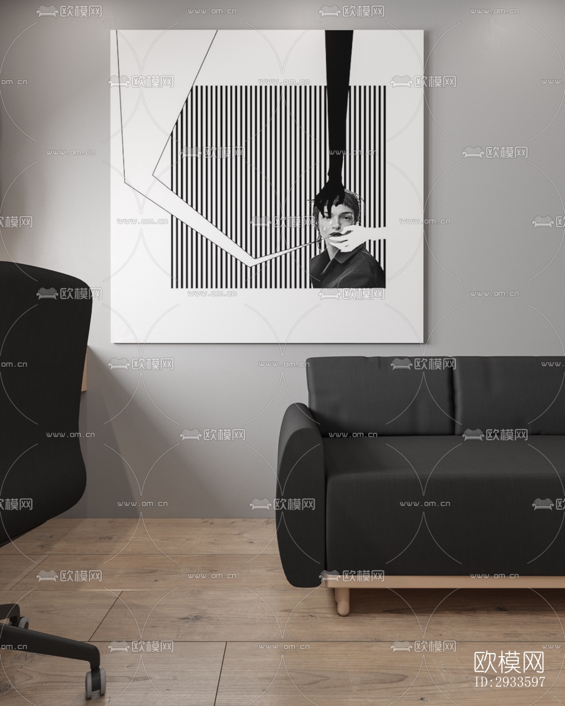 北欧公寓效果图下载（渲染图12）