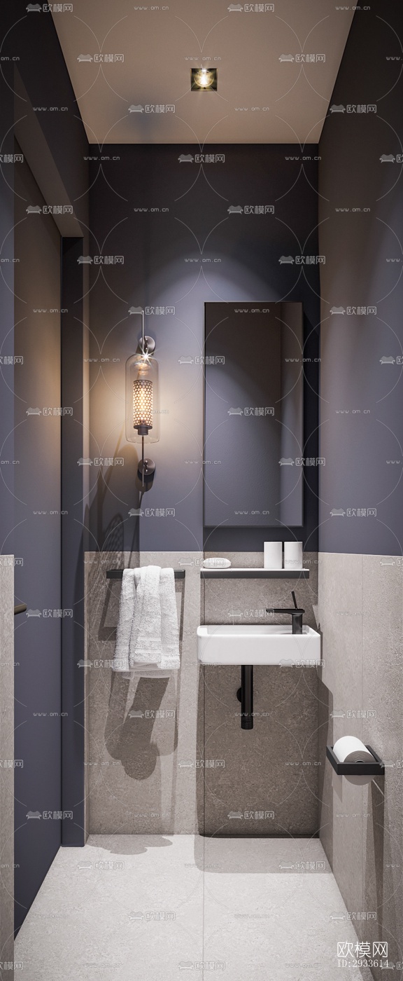 北欧公寓效果图下载（渲染图2）