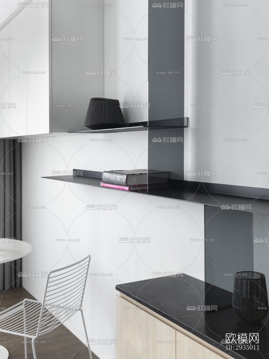 现代平层效果图下载（渲染图20）