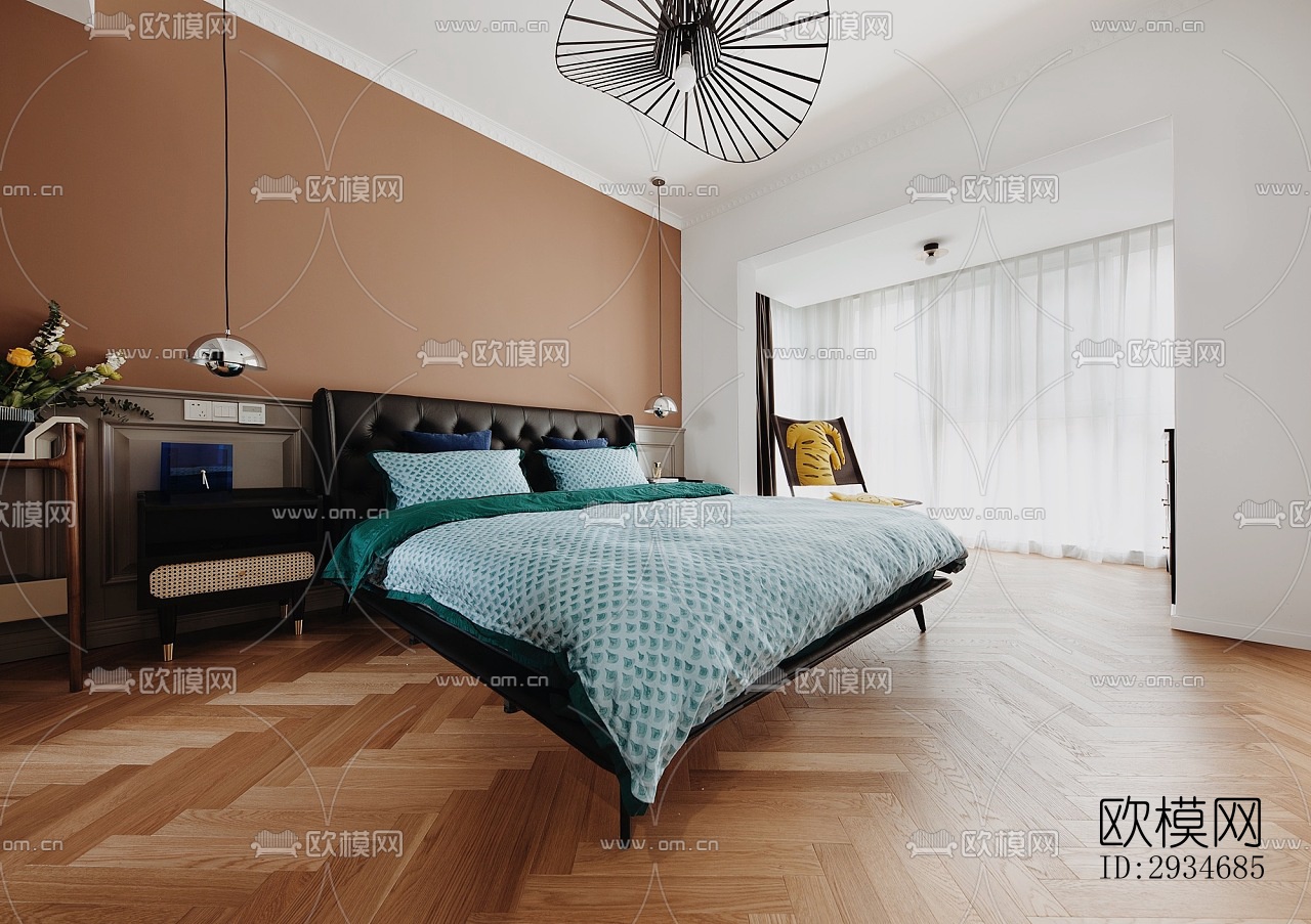 欧式平层效果图下载（渲染图11）