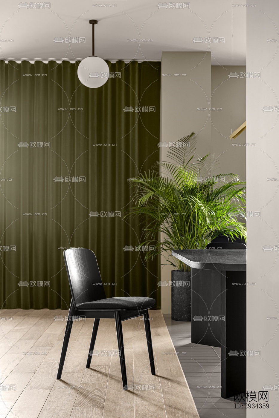 侘寂平层效果图下载（渲染图18）