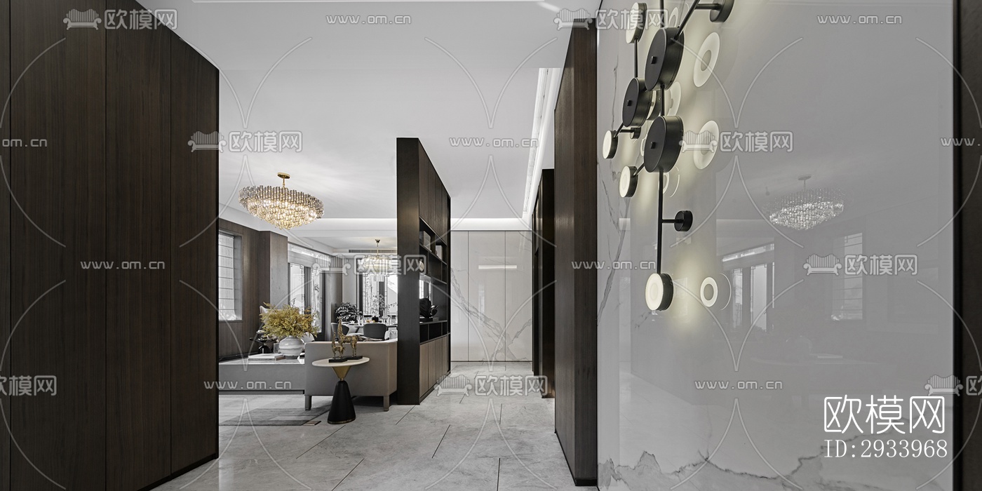 新中式别墅效果图下载（渲染图17）