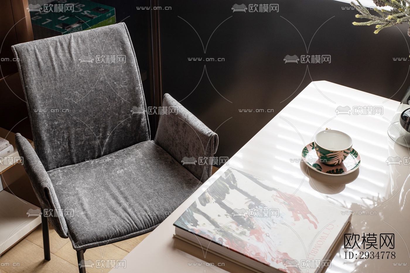 现代平层效果图下载（渲染图9）