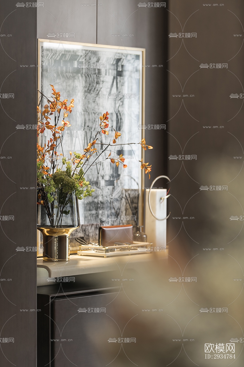 现代平层效果图下载（渲染图1）