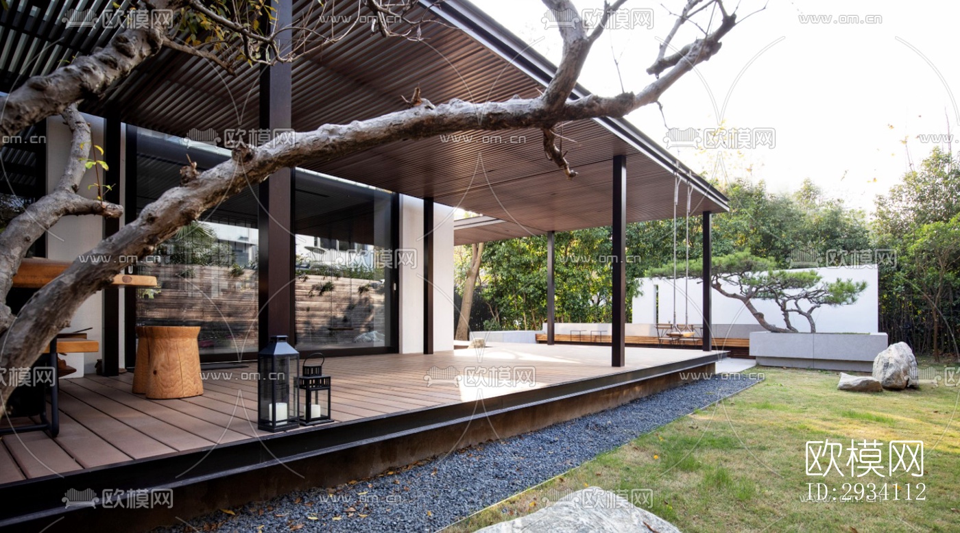 现代别墅效果图下载（渲染图6）