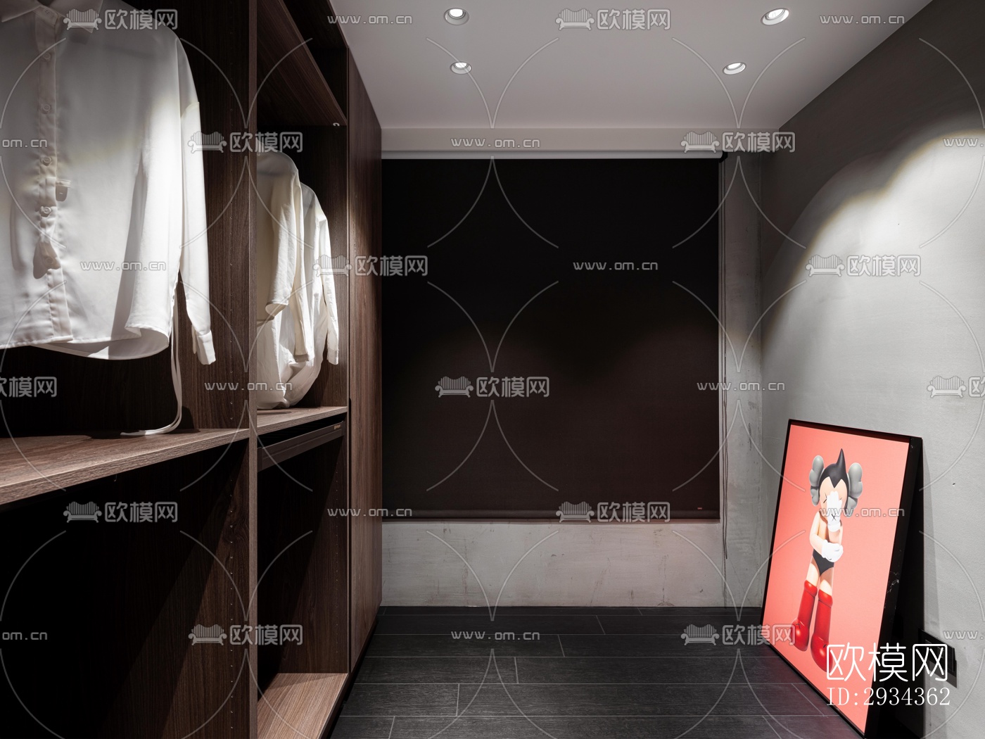 侘寂平层效果图下载（渲染图8）