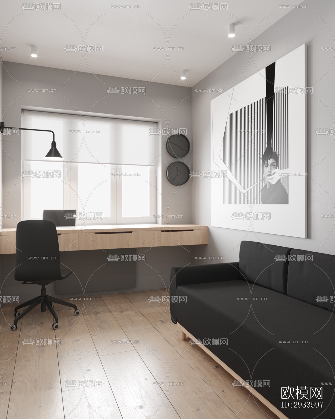 北欧公寓效果图下载（渲染图11）