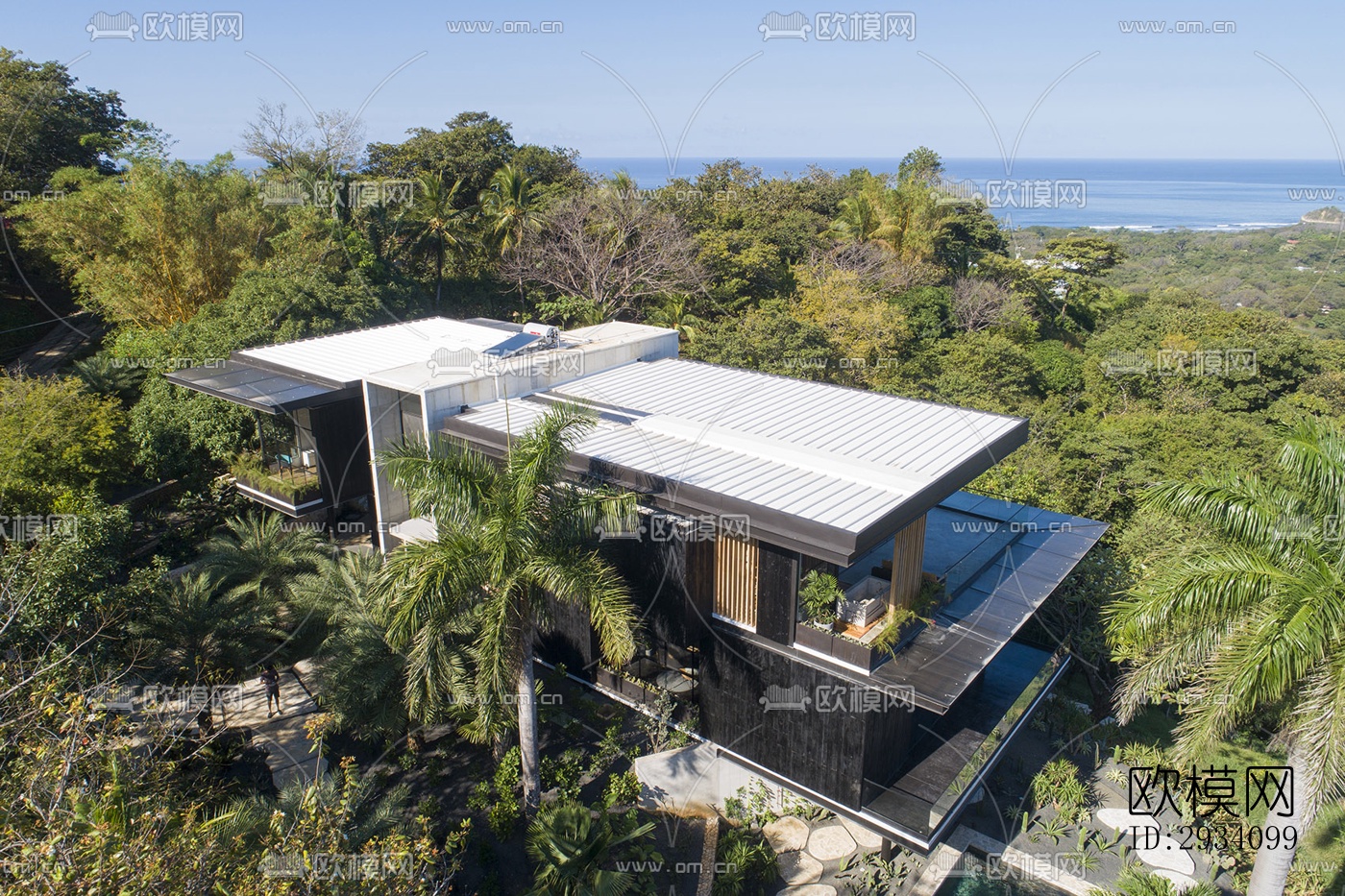 现代别墅效果图下载（渲染图1）