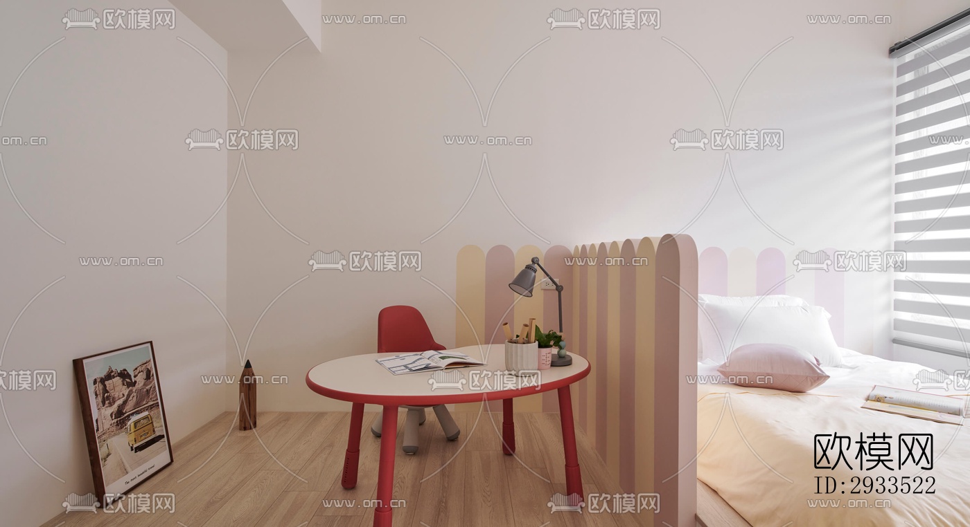 北欧公寓效果图下载（渲染图12）