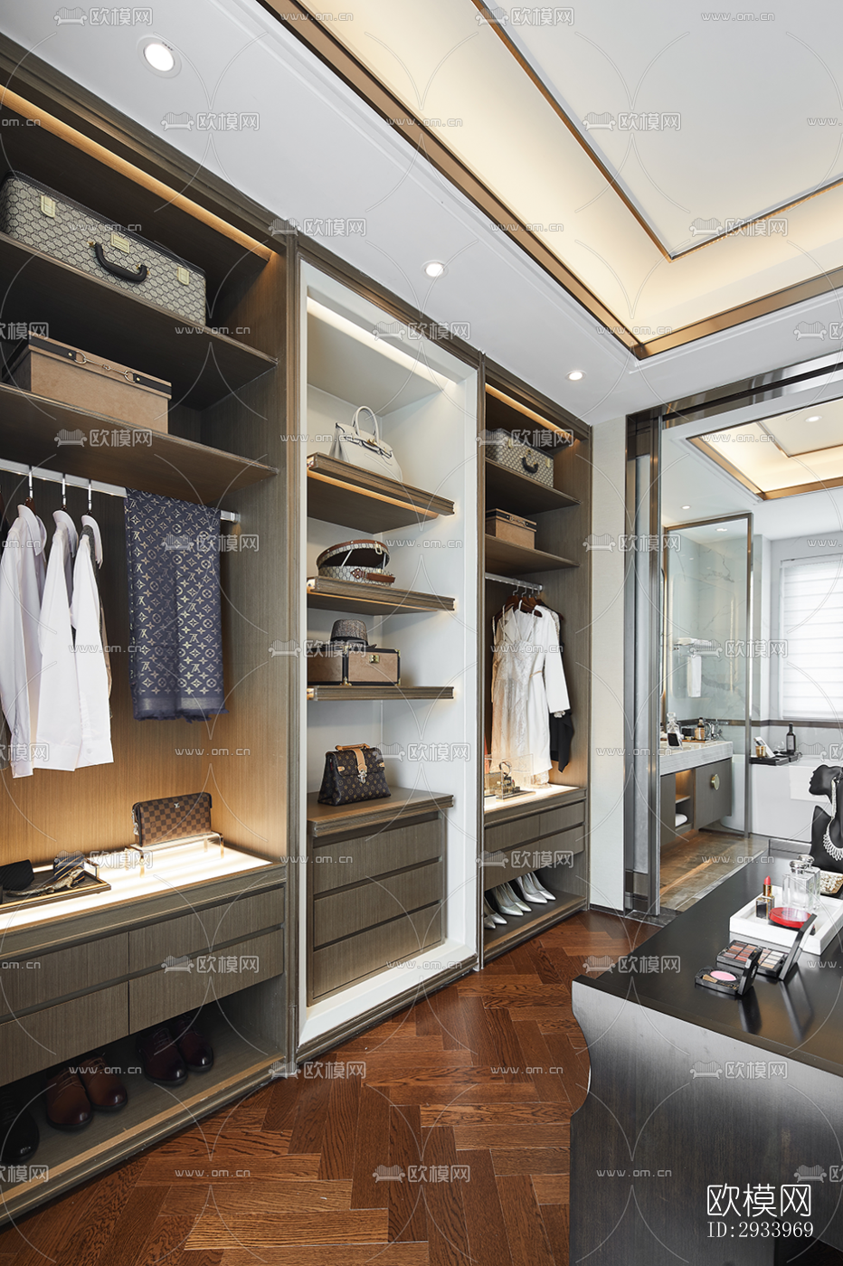 新中式别墅效果图下载（渲染图10）