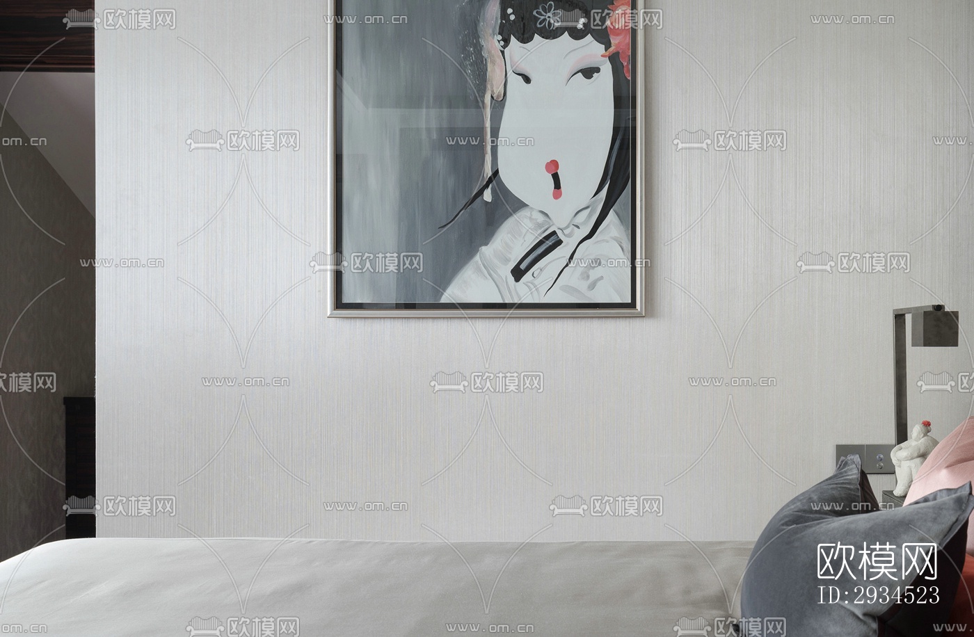 新中式平层效果图下载（渲染图14）