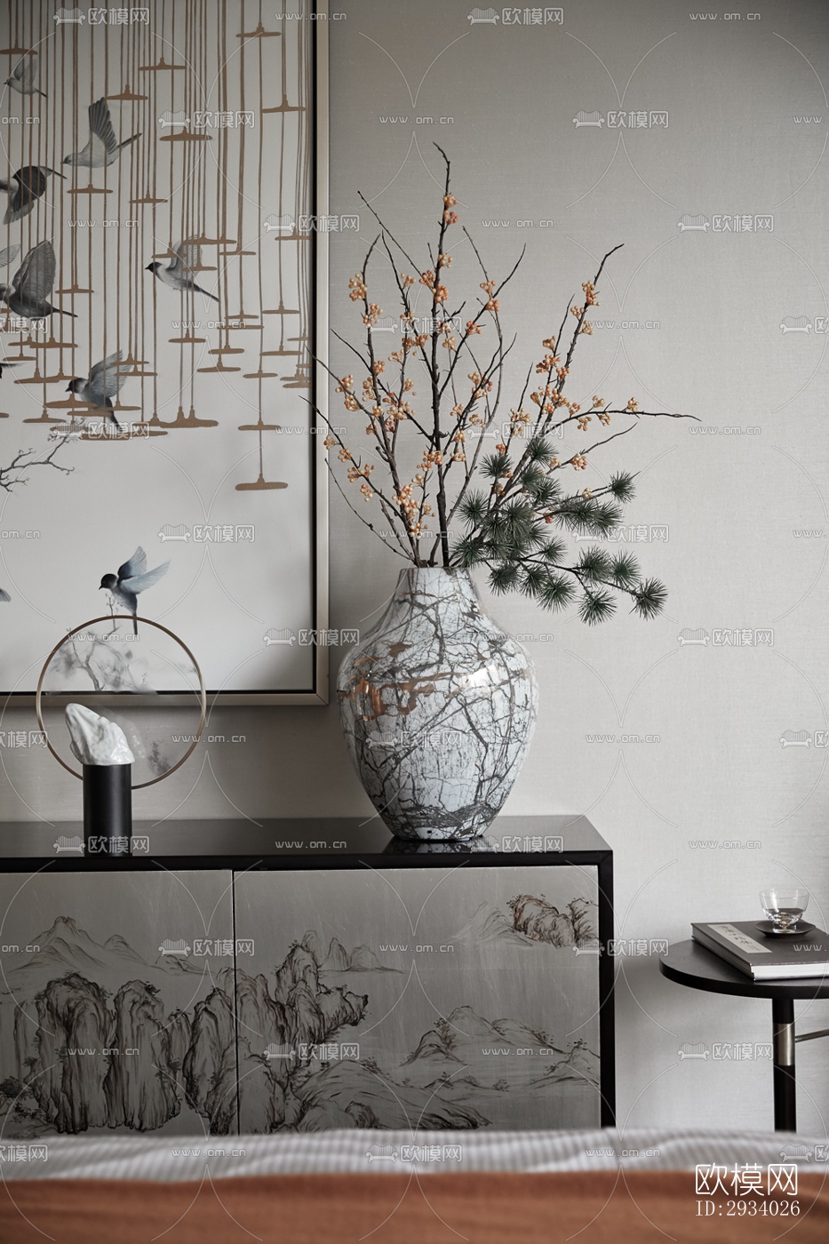 新中式别墅效果图下载（渲染图2）