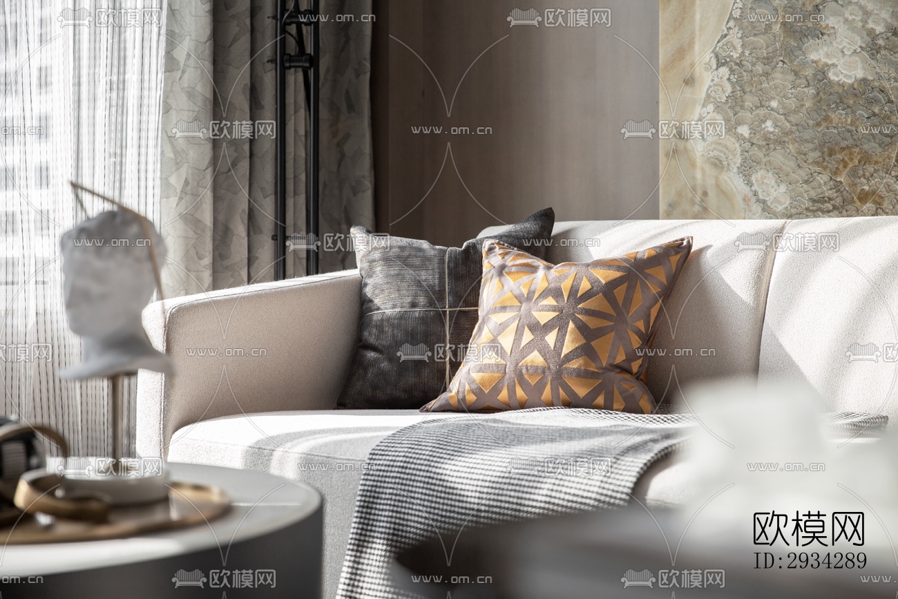 现代复式效果图下载（渲染图5）