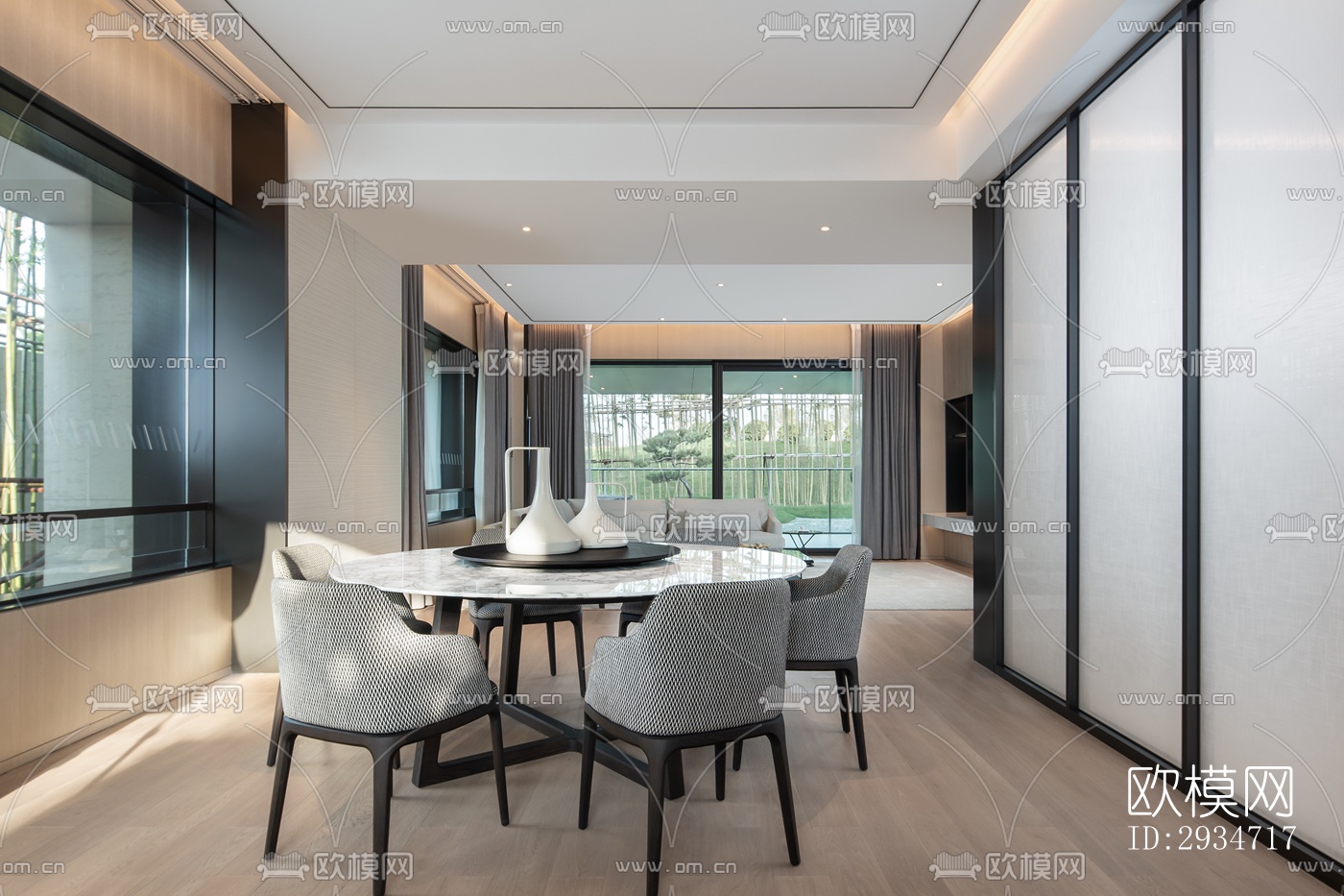 现代平层效果图下载（渲染图16）