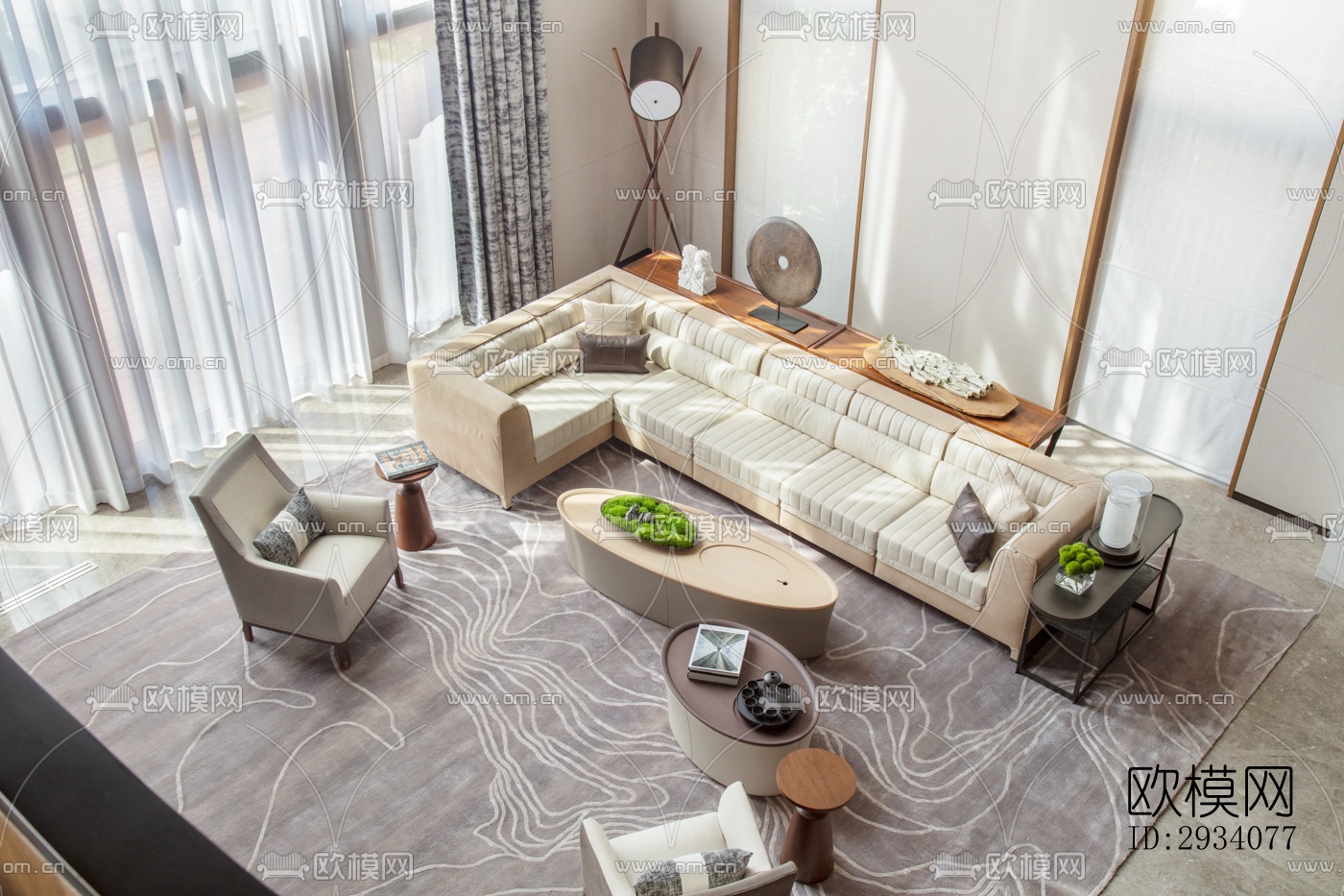 现代别墅效果图下载（渲染图16）