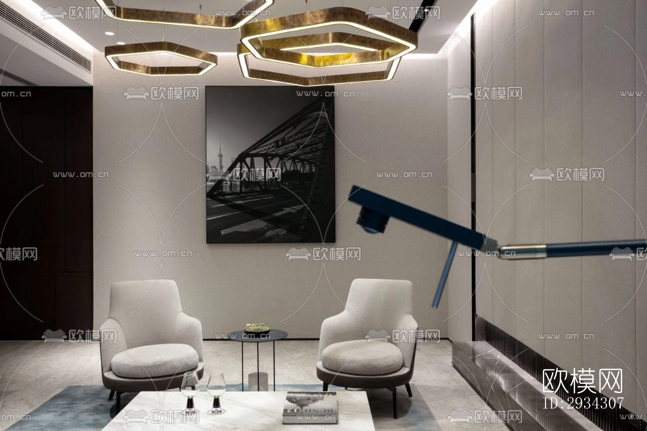 现代复式效果图下载（渲染图9）