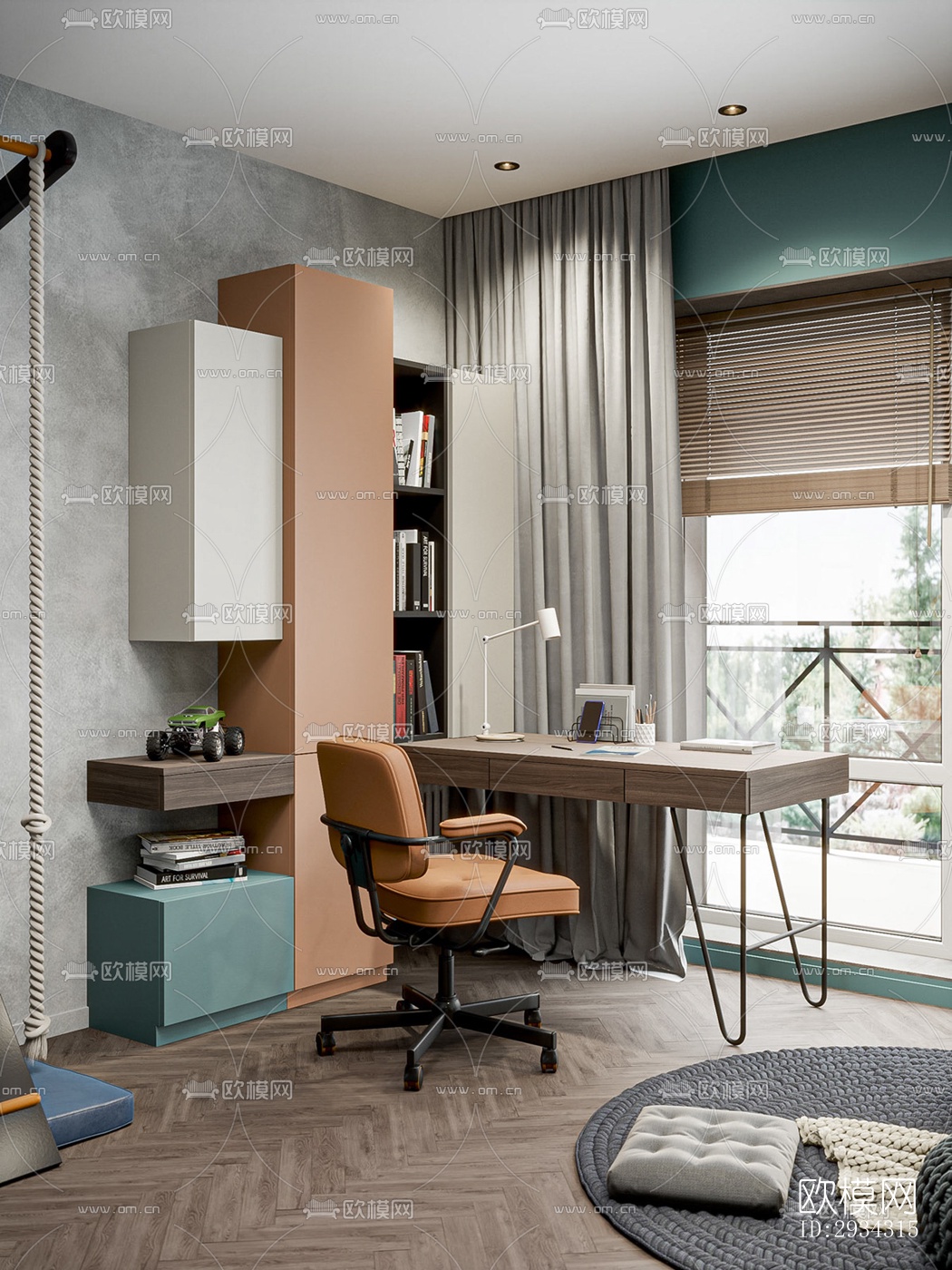 现代复式效果图下载（渲染图13）